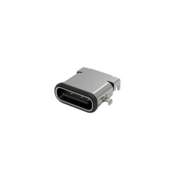 USB-C (USB TYPE-C) Receptacle Connector 24 Position Surface Mount, Right Angle - 1