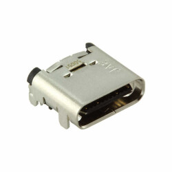 USB-C (USB TYPE-C) USB 3.2 Gen 2 (USB 3.1 Gen 2, Superspeed + (USB 3.1)) Receptacle Connector 24 Position Surface Mount, Right Angle; Through Hole - 1